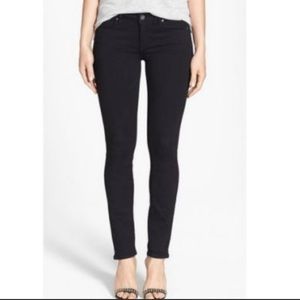 PAIGE Skyline Skinny Black Jeans